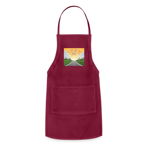 YHWH or the Highway - Adjustable Apron - burgundy