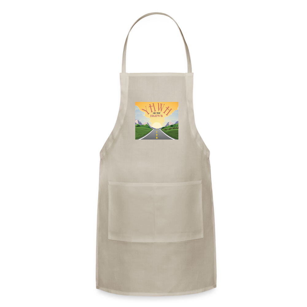 YHWH or the Highway - Adjustable Apron - natural