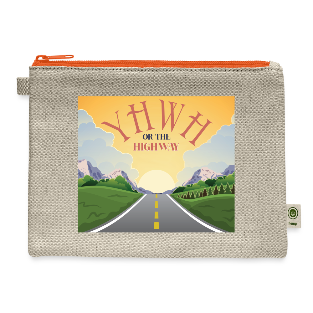 YHWH or the Highway - Carry All Pouch - natural/orange
