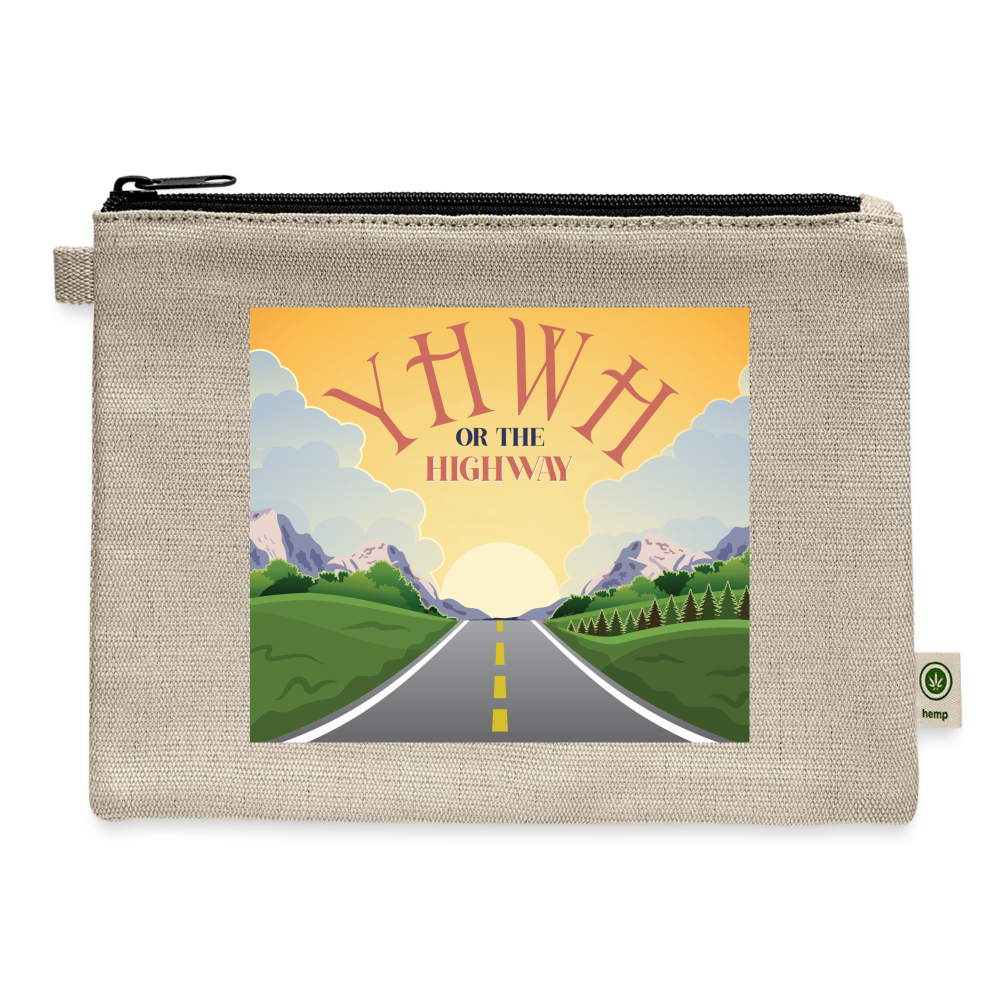 YHWH or the Highway - Carry All Pouch - natural