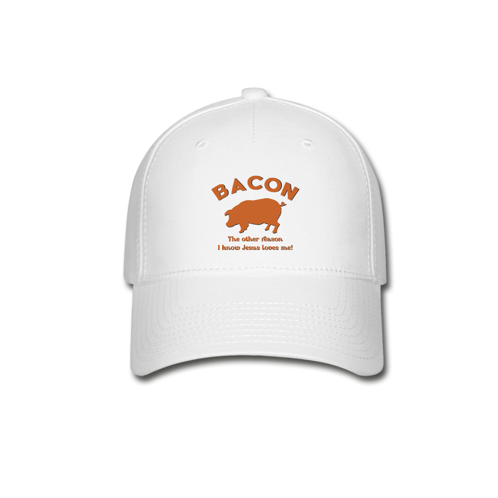 Bacon - Baseball Cap - white
