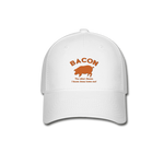 Bacon - Baseball Cap - white