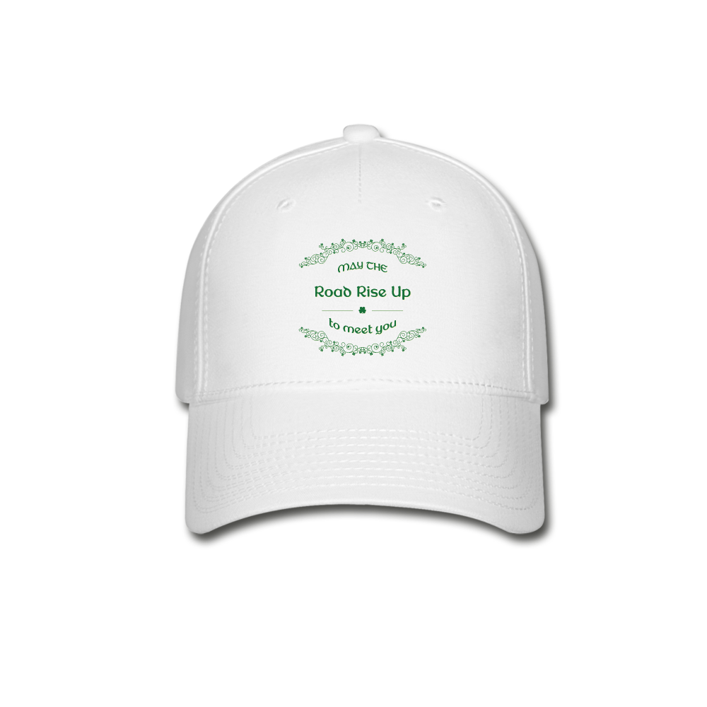 May the Road Rise Up to Meet You - Baseball Cap - white