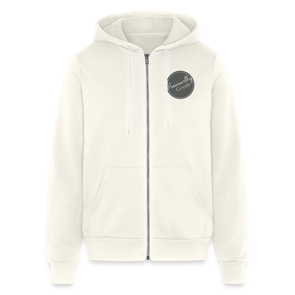 P.G. - Unisex Full Zip Hoodie - vintage white