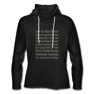 Fruit of the Spirit - Unisex Lightweight Terry Hoodie - charcoal gray