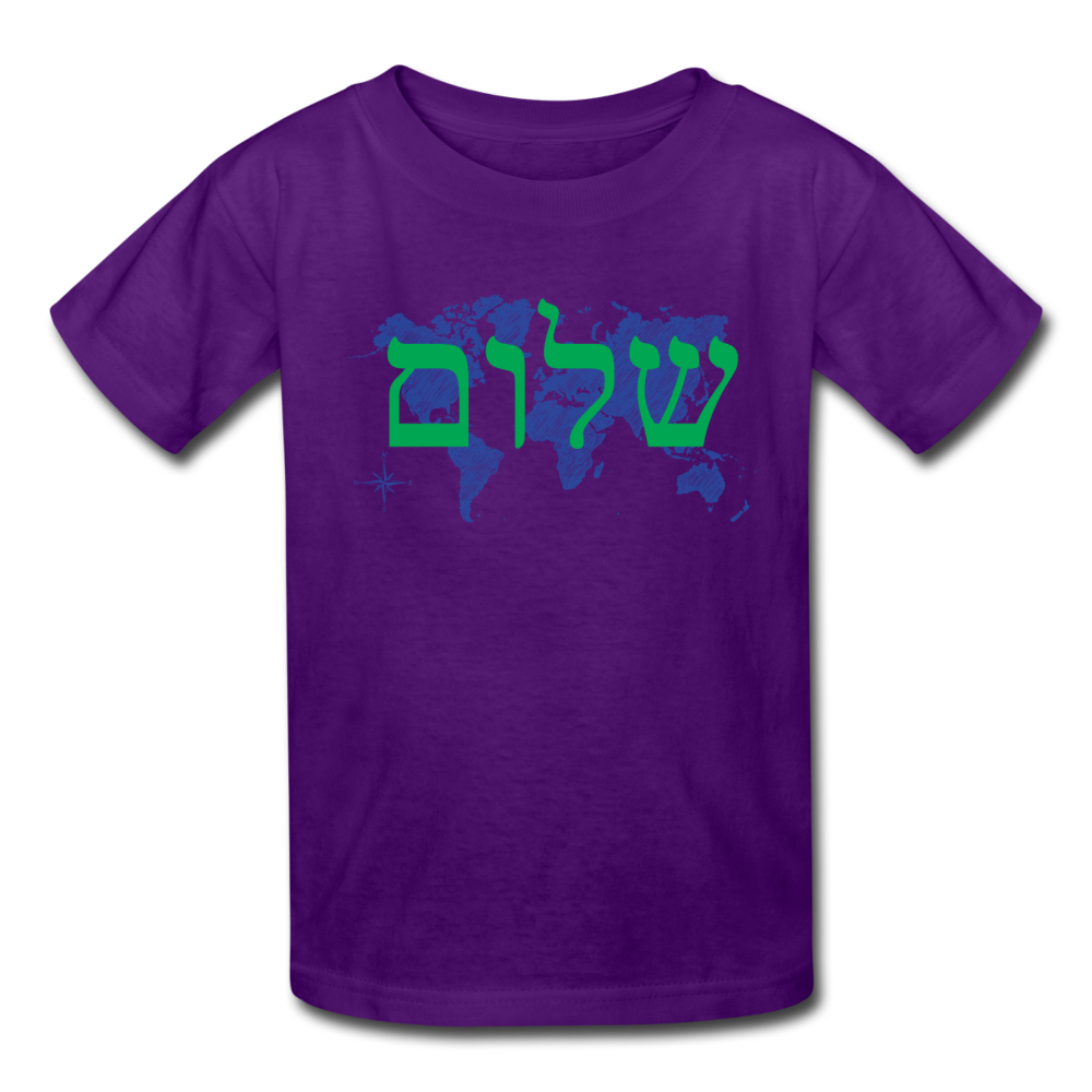 Peace on Earth - Kids' T-Shirt - purple