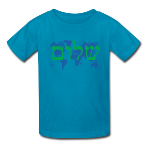 Peace on Earth - Kids' T-Shirt - turquoise