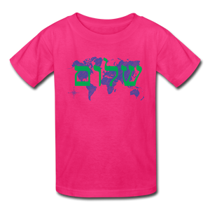 Peace on Earth - Kids' T-Shirt - fuchsia