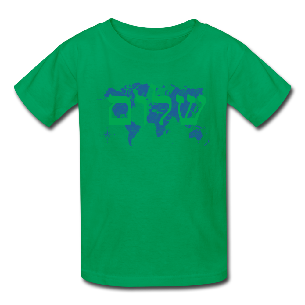 Peace on Earth - Kids' T-Shirt - kelly green