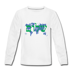 Peace on Earth - Kids' Premium Long Sleeve T-Shirt - white