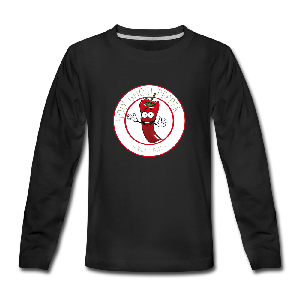 Holy Ghost Pepper - Kids' Premium Long Sleeve T-Shirt - black