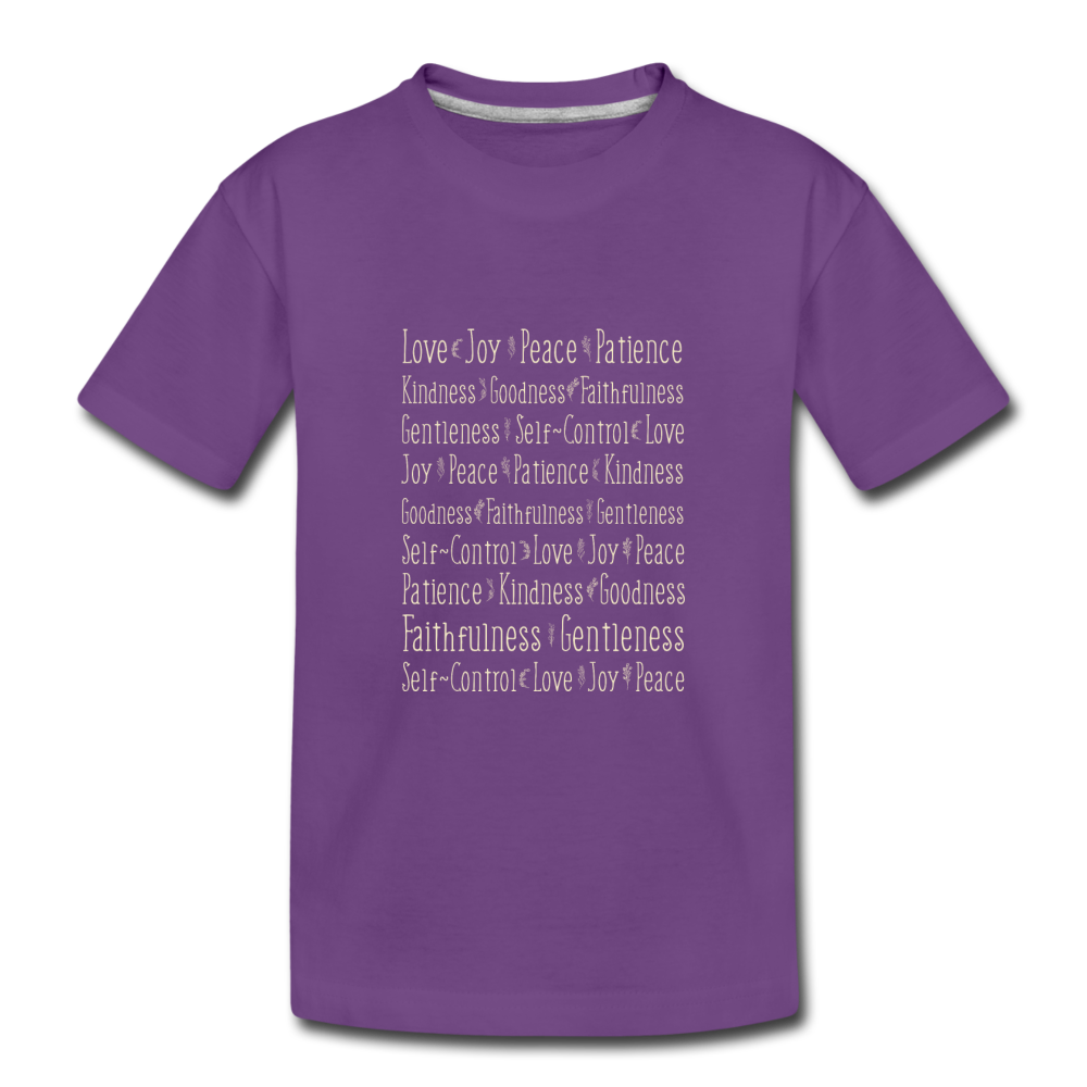 Fruit of the Spirit - Toddler Premium T-Shirt - purple