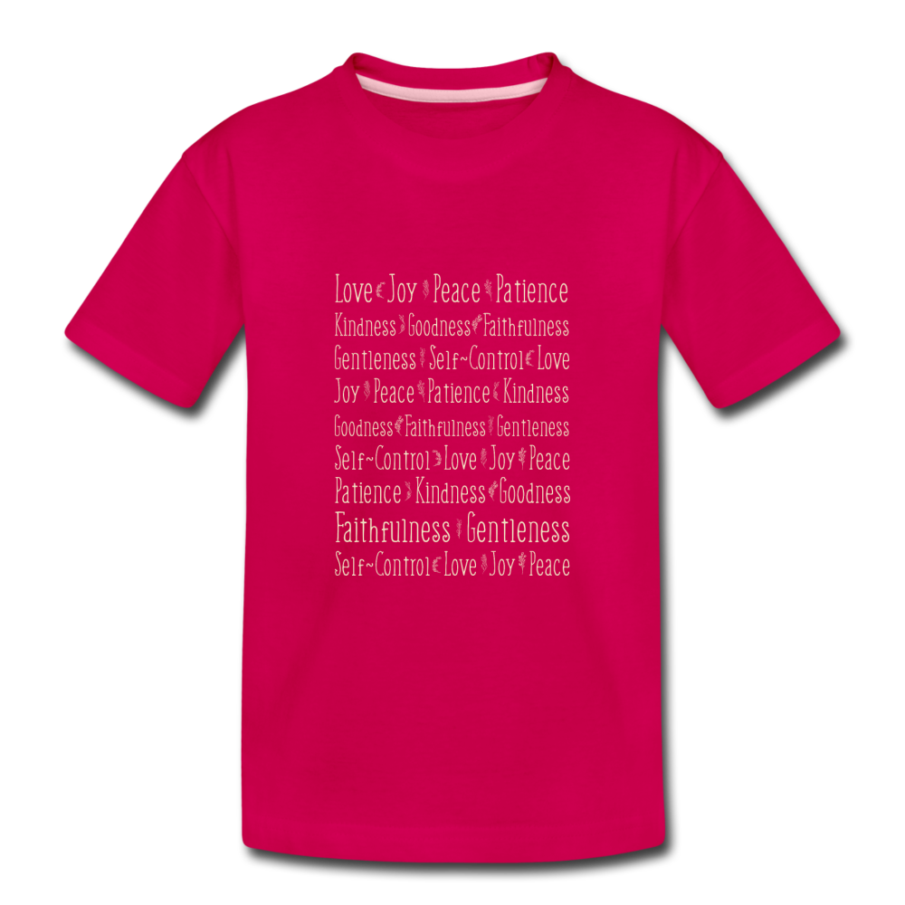 Fruit of the Spirit - Toddler Premium T-Shirt - dark pink