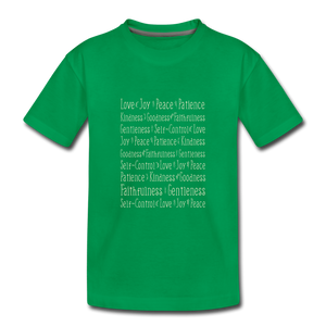 Fruit of the Spirit - Toddler Premium T-Shirt - kelly green