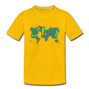 Peace on Earth - Toddler Premium T-Shirt - sun yellow