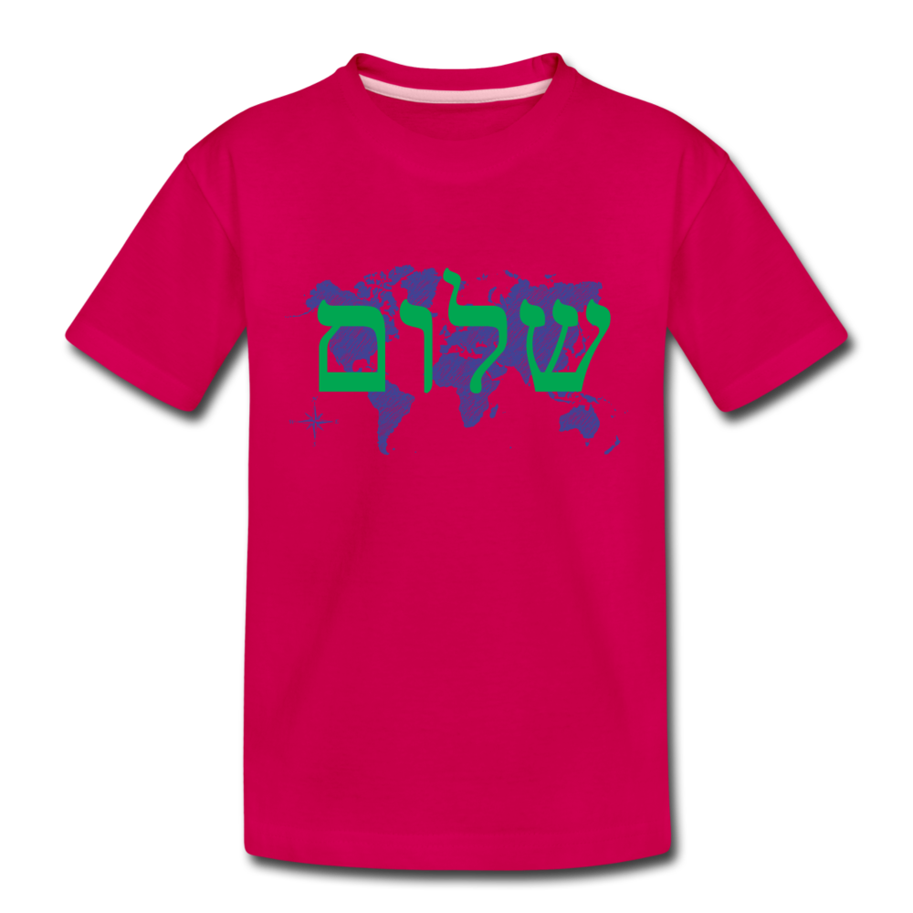 Peace on Earth - Toddler Premium T-Shirt - dark pink