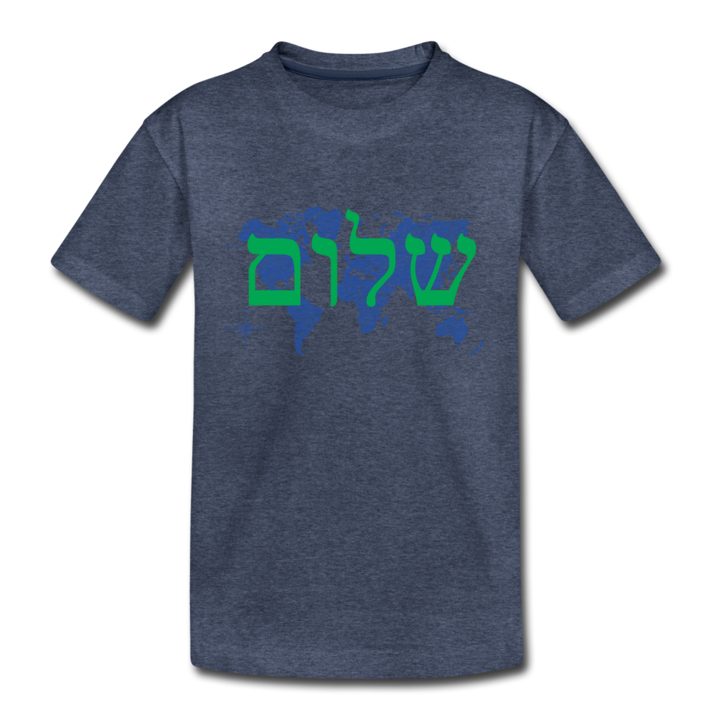 Peace on Earth - Toddler Premium T-Shirt - heather blue