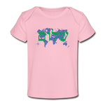 Peace on Earth - Organic Baby T-Shirt - light pink