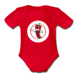 Holy Ghost Pepper - Organic Short Sleeve Baby Bodysuit - red