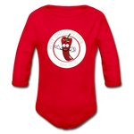 Holy Ghost Pepper - Organic Long Sleeve Baby Bodysuit - red