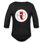 Holy Ghost Pepper - Organic Long Sleeve Baby Bodysuit - black