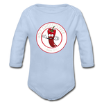 Holy Ghost Pepper - Organic Long Sleeve Baby Bodysuit - sky