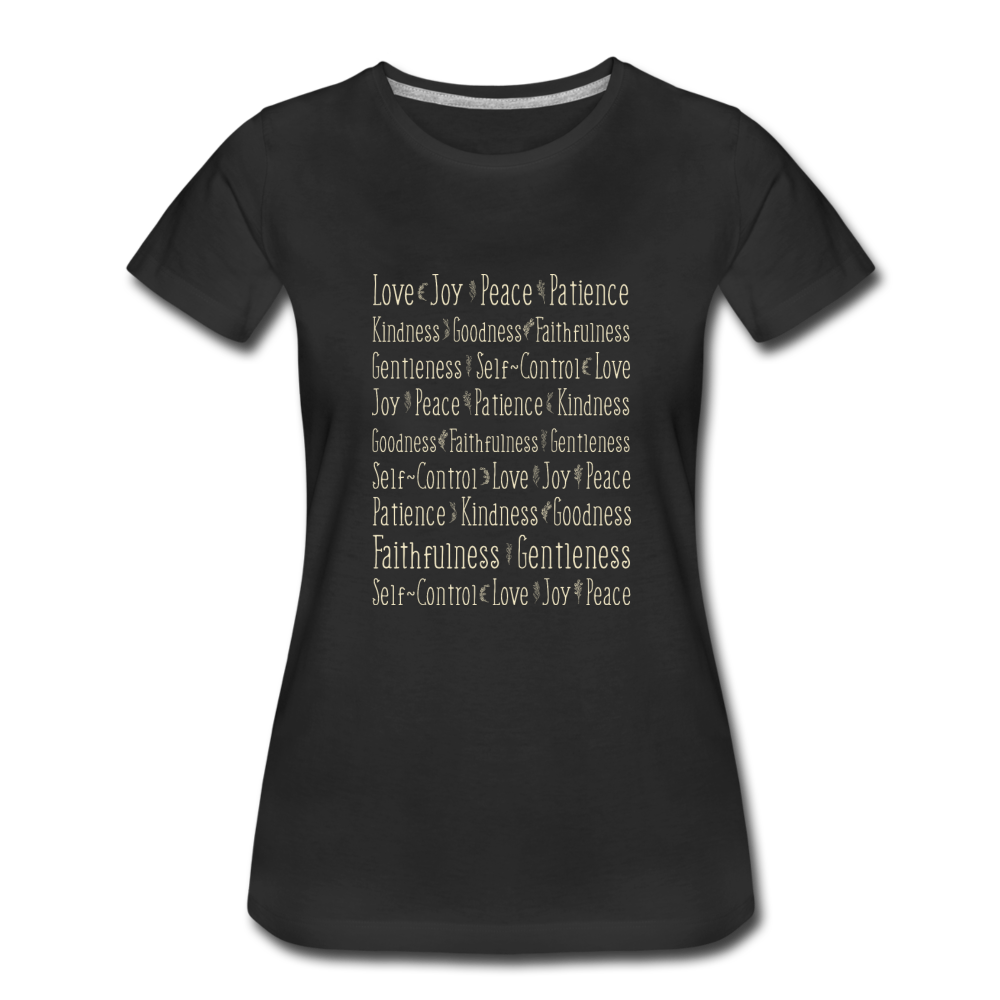 Fruit of the Spirit - Women’s Premium T-Shirt - black