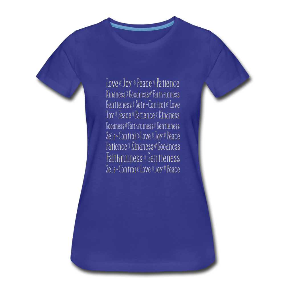 Fruit of the Spirit - Women’s Premium T-Shirt - royal blue