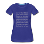 Fruit of the Spirit - Women’s Premium T-Shirt - royal blue