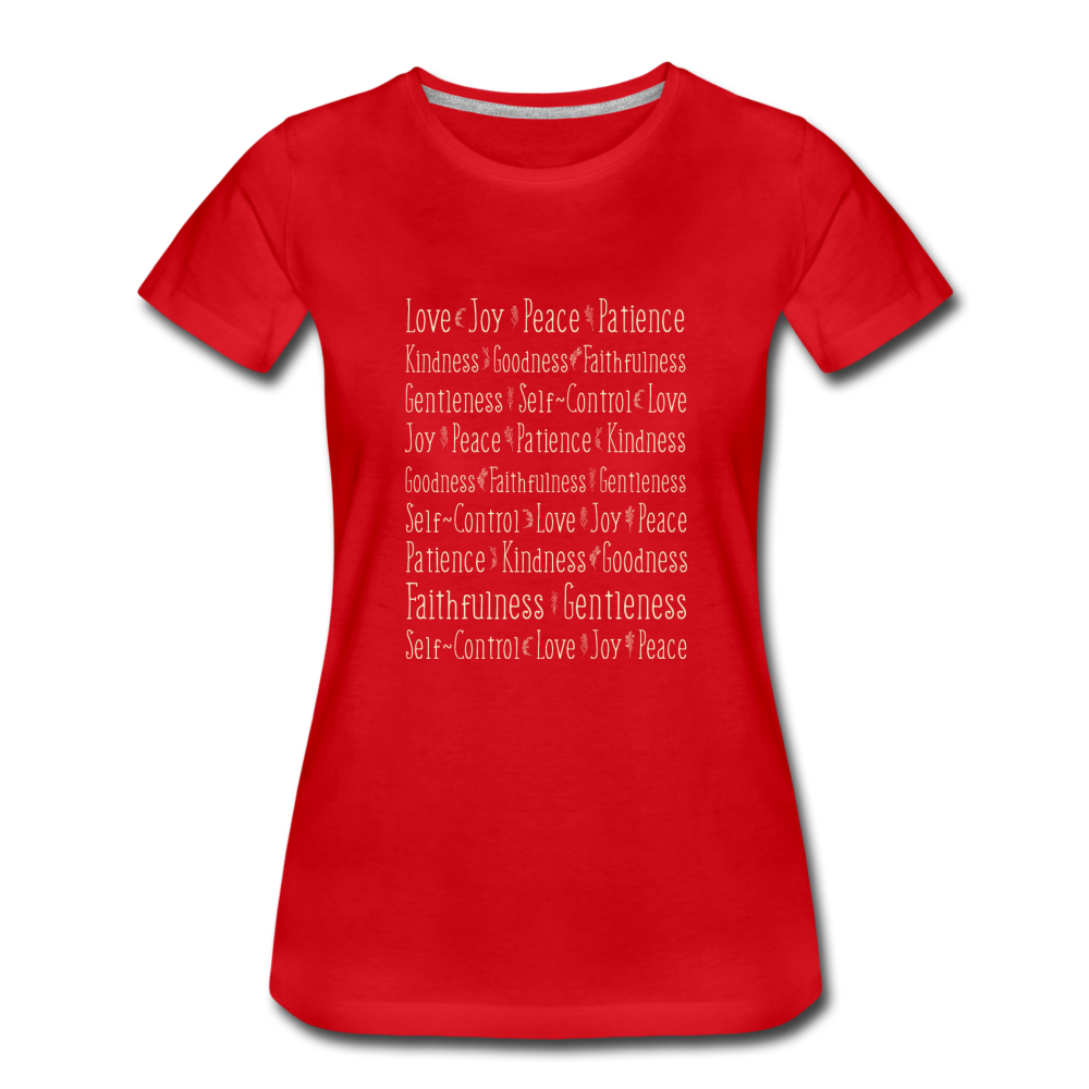 Fruit of the Spirit - Women’s Premium T-Shirt - red