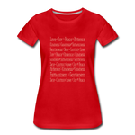 Fruit of the Spirit - Women’s Premium T-Shirt - red