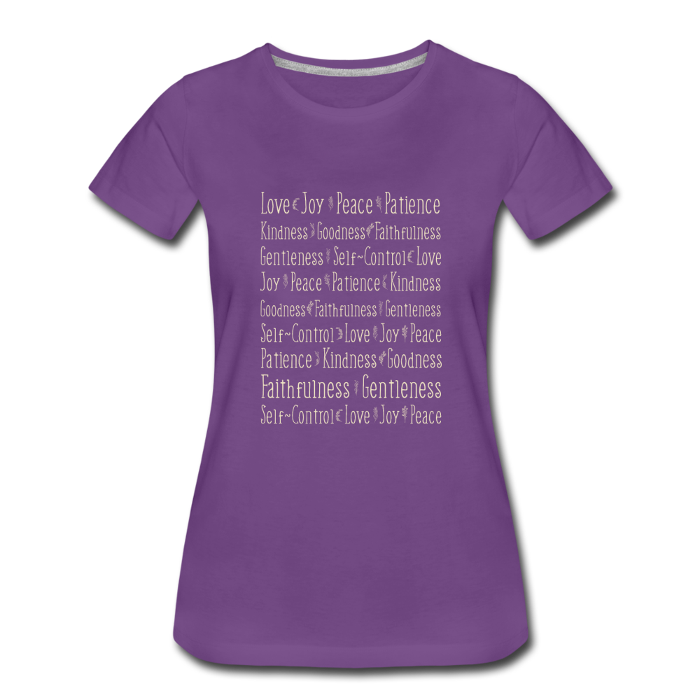 Fruit of the Spirit - Women’s Premium T-Shirt - purple