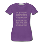 Fruit of the Spirit - Women’s Premium T-Shirt - purple