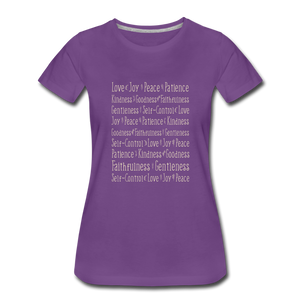 Fruit of the Spirit - Women’s Premium T-Shirt - purple