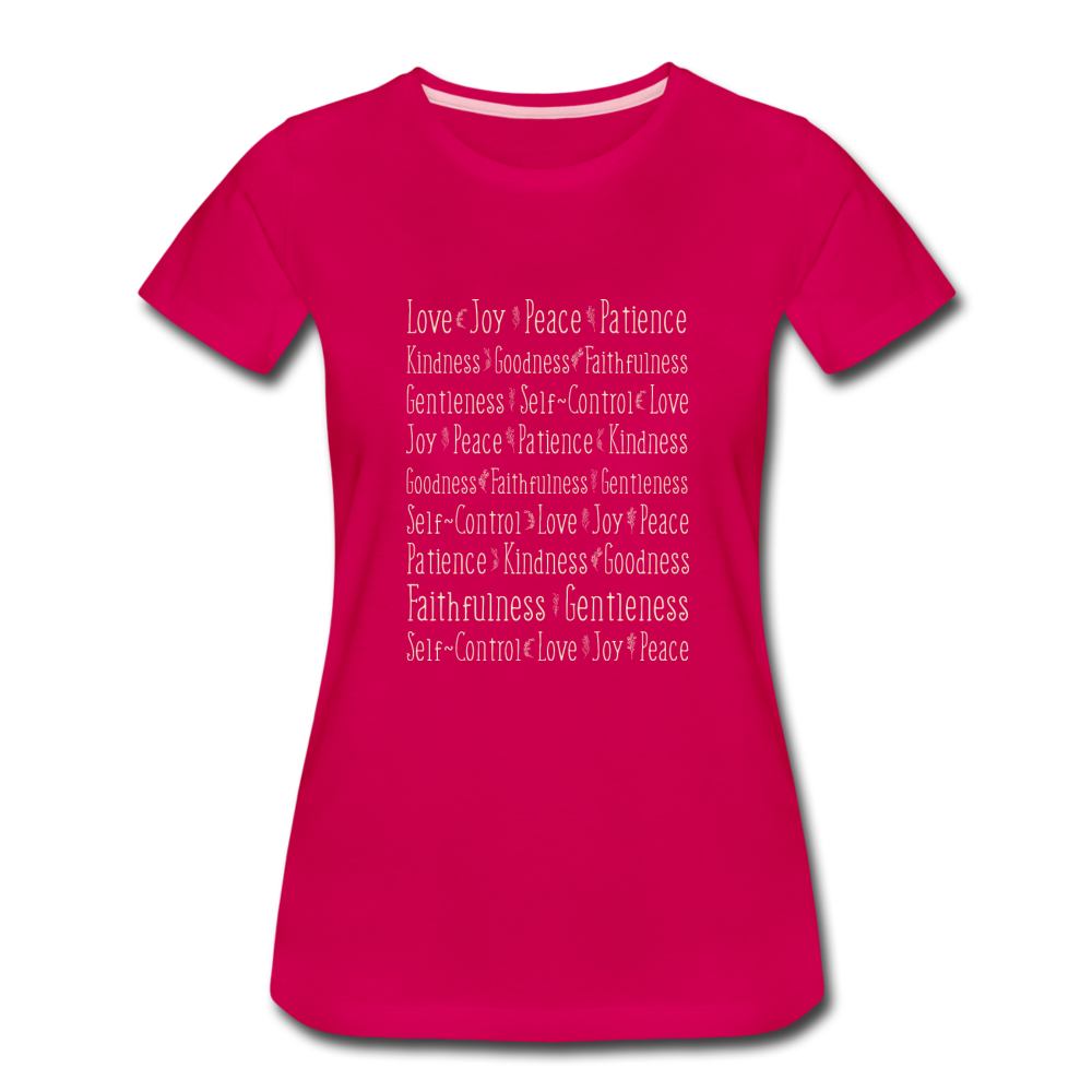 Fruit of the Spirit - Women’s Premium T-Shirt - dark pink