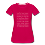 Fruit of the Spirit - Women’s Premium T-Shirt - dark pink