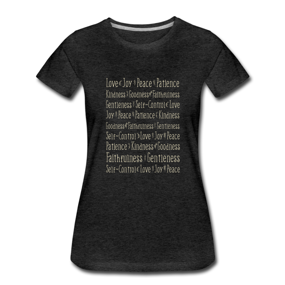 Fruit of the Spirit - Women’s Premium T-Shirt - charcoal gray