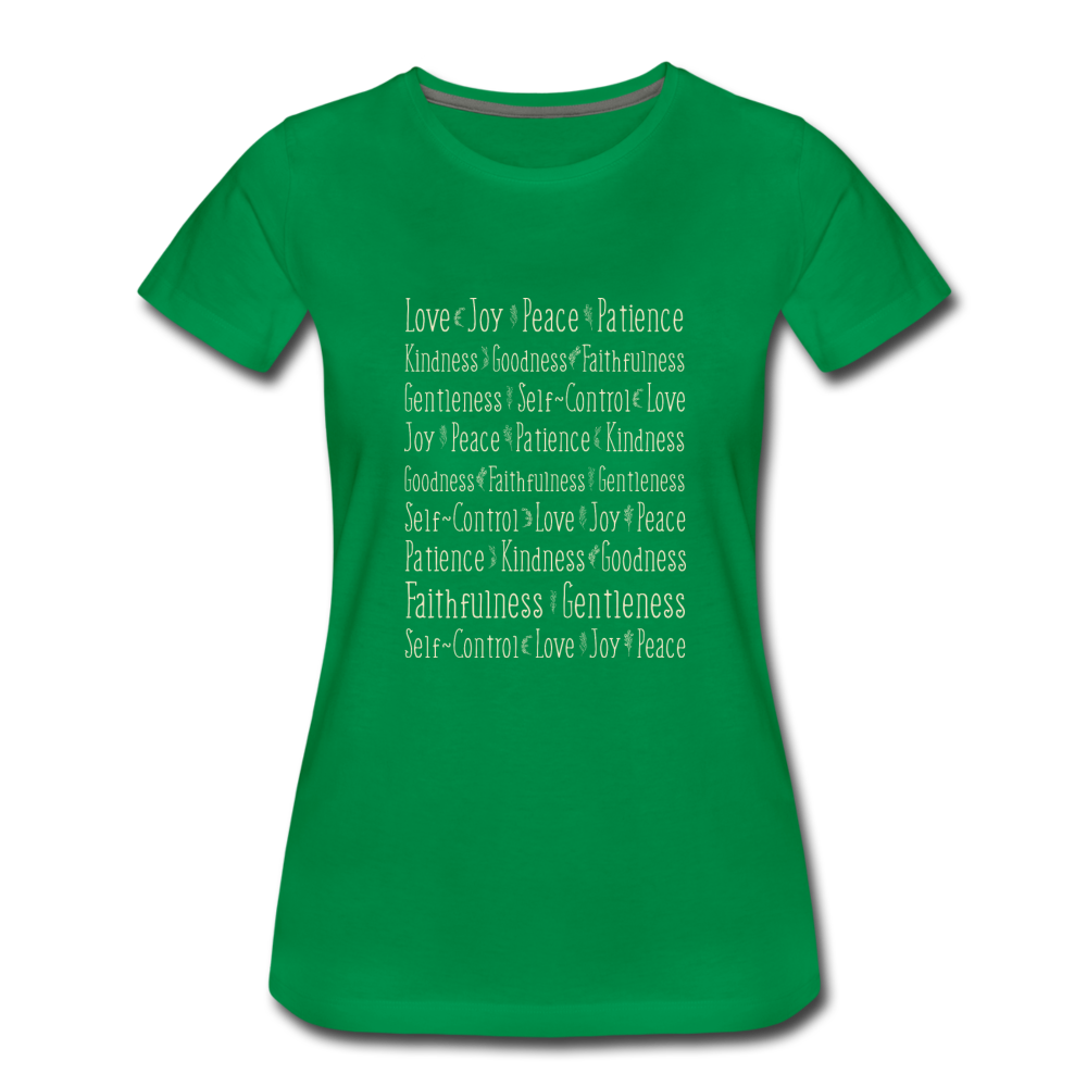 Fruit of the Spirit - Women’s Premium T-Shirt - kelly green