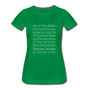 Fruit of the Spirit - Women’s Premium T-Shirt - kelly green