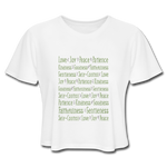 Fruit of the Spirit - Women's Cropped T-Shirt - white