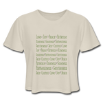 Fruit of the Spirit - Women's Cropped T-Shirt - dust