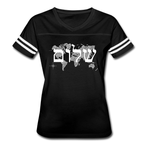 Peace on Earth - Women’s Vintage Sport T-Shirt - black/white