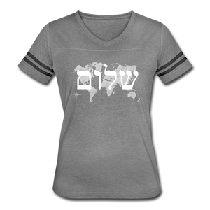 Peace on Earth - Women’s Vintage Sport T-Shirt - heather gray/charcoal