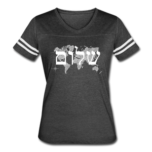 Peace on Earth - Women’s Vintage Sport T-Shirt - vintage smoke/white