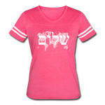 Peace on Earth - Women’s Vintage Sport T-Shirt - vintage pink/white
