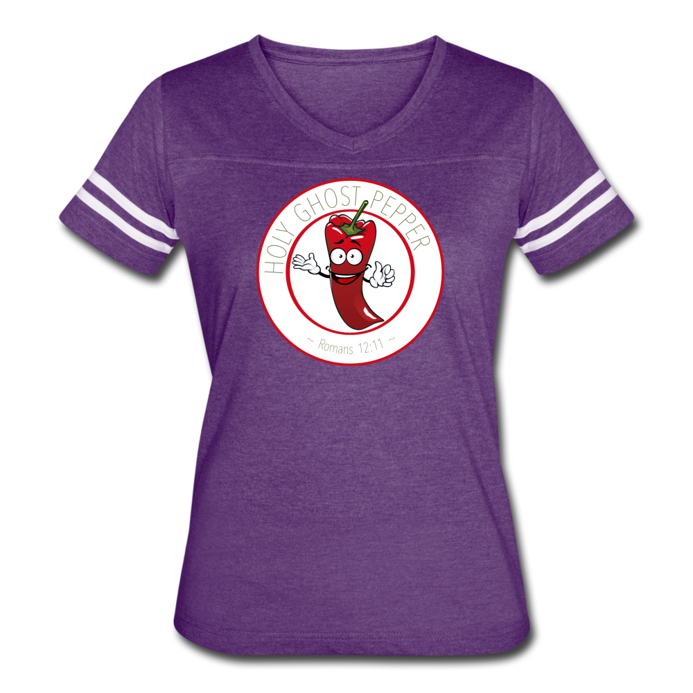 Holy Ghost Pepper - Women’s Vintage Sport T-Shirt - vintage purple/white