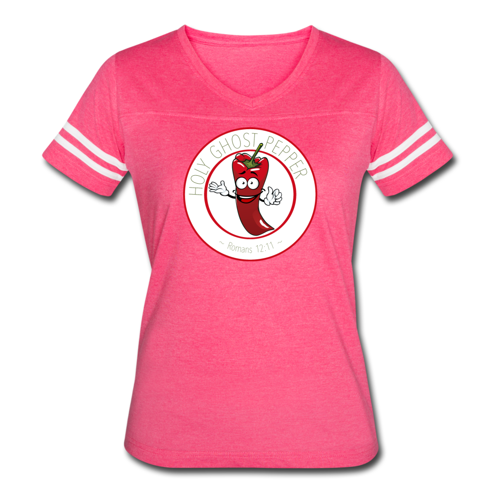 Holy Ghost Pepper - Women’s Vintage Sport T-Shirt - vintage pink/white