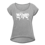 Peace on Earth - Women's Roll Cuff T-Shirt - heather gray