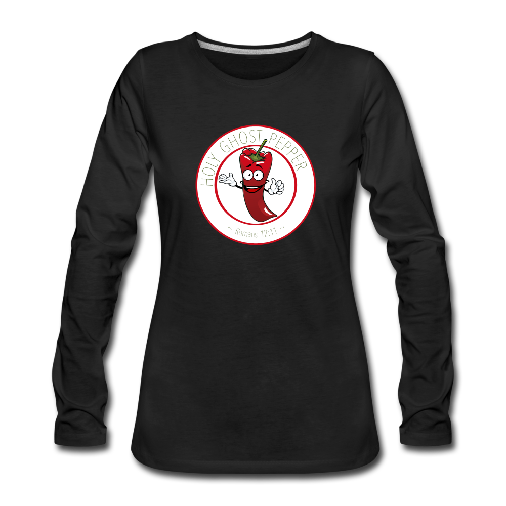 Holy Ghost Pepper - Women's Premium Long Sleeve T-Shirt - black