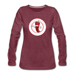 Holy Ghost Pepper - Women's Premium Long Sleeve T-Shirt - heather burgundy